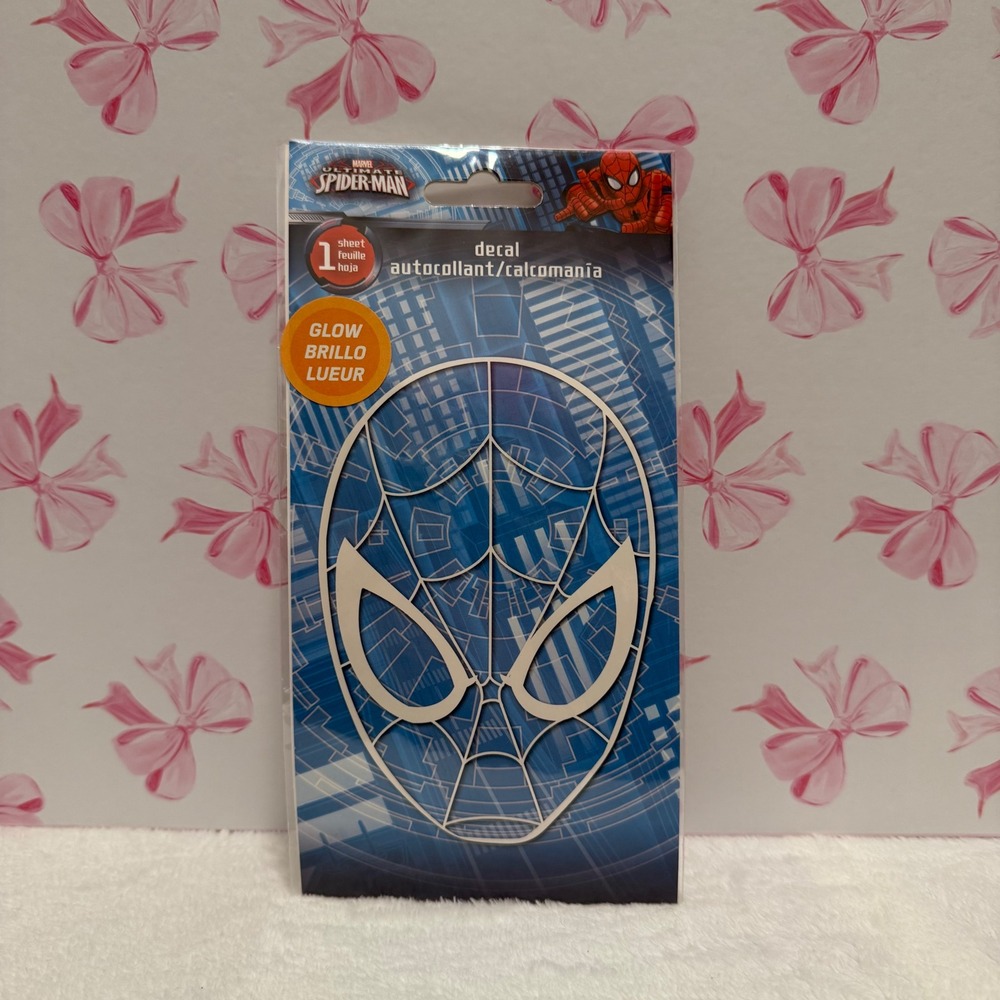 Marvel Spider Man Glow in the Dark‎ Car Decal Wall Decal Sticker Sheet